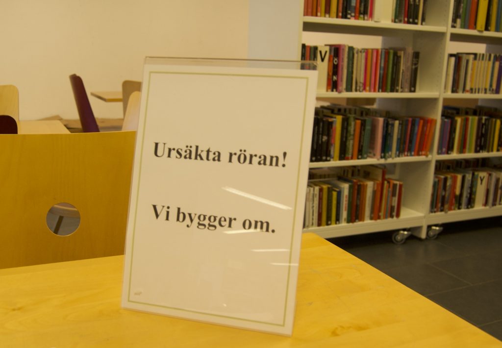 Renoveringen påbörjades i mitten av augusti
