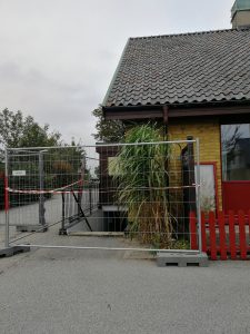 Skytteföreningens lokal, som ligger belägen i Rydsgårdshus källare, är fortfarande under upptorkning efter översvämningen. 