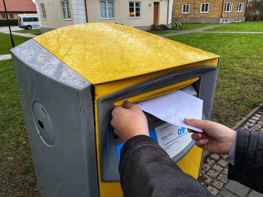 I Sverige skickas allt färre brev. Foto: Carolina Svalbacke