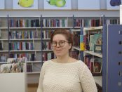Louise Persson är barnbibliotekarie på Skurups kommun.
